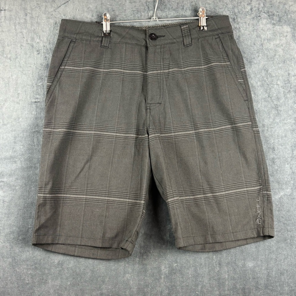 O'Neill Charcoal Plaid Men's Shorts